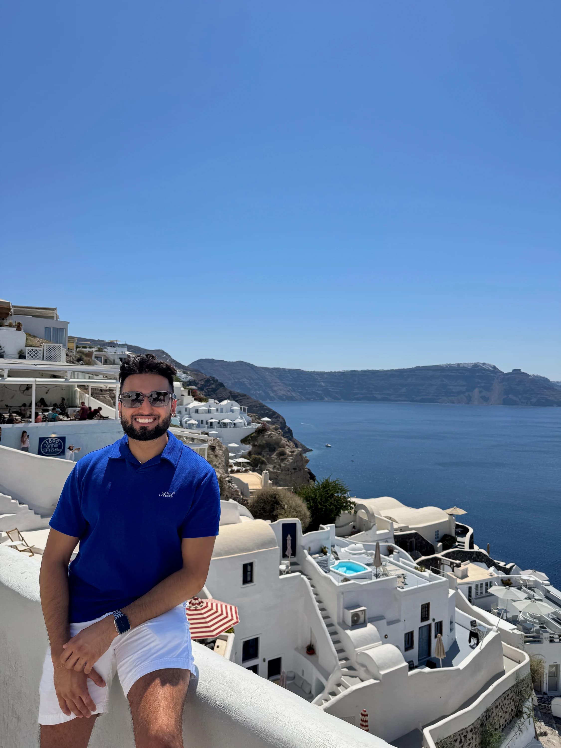 Chirag Chadha in Santorini, Greece
